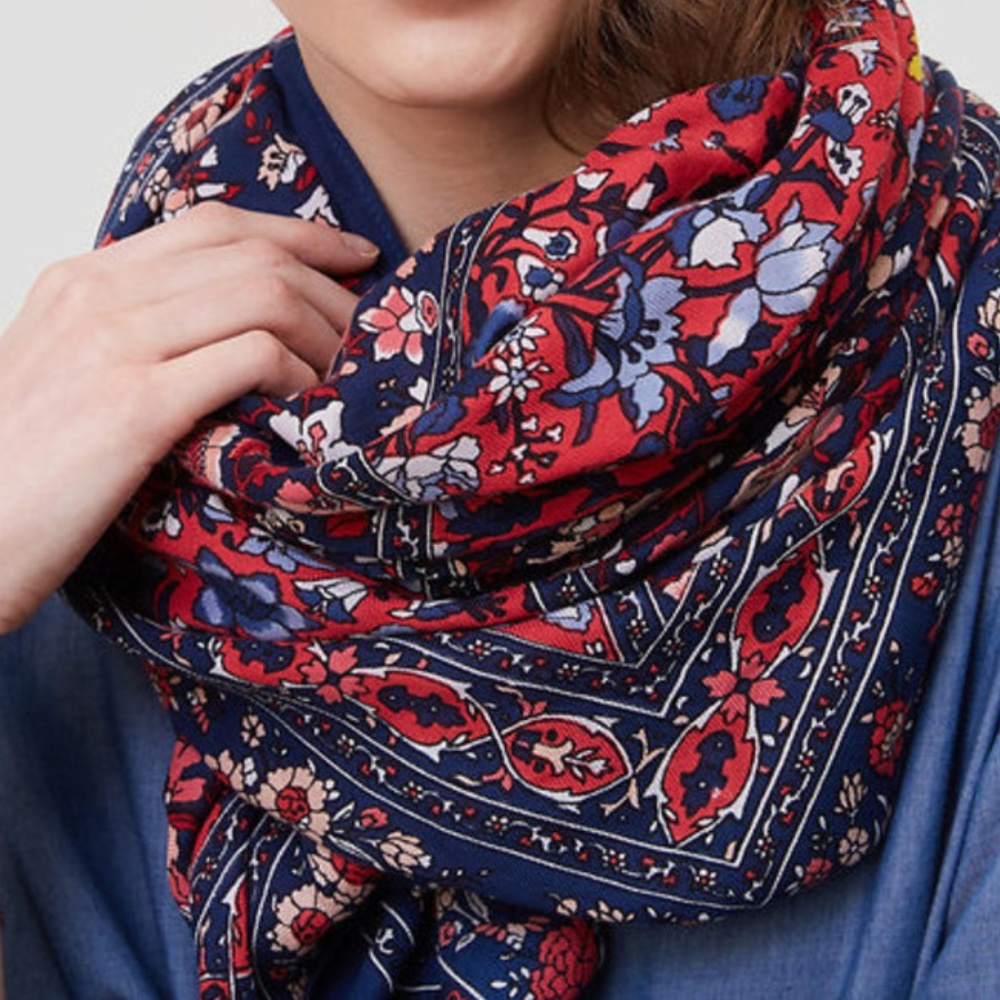 Loft Floral Square Scarf